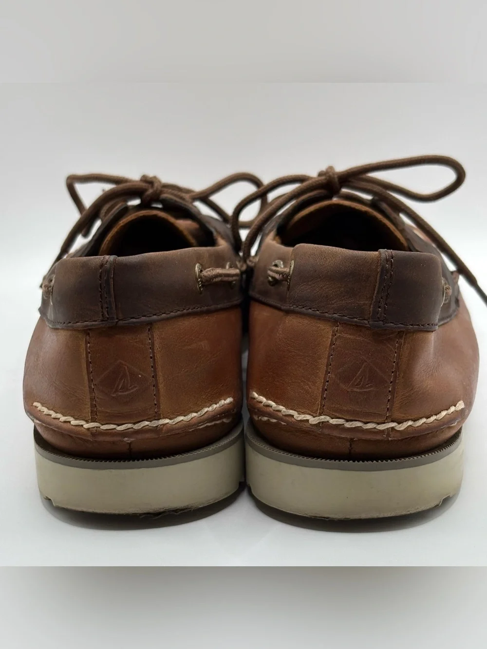 Sperry Authentic Original Brown Leather Boat Shoes Men's Size 12M 2-Eye Loafers